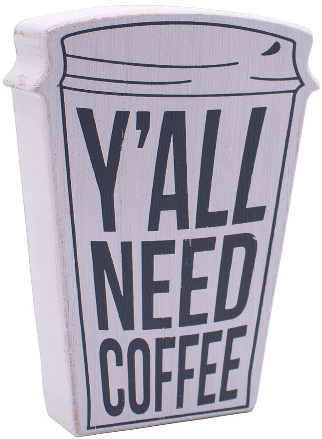 ستيفاني إمبورتس "أنتم بحاجة إلى قهوة" - لوحة خشبية ريفية لعشاق القهوة (5 بوصات × 8 بوصات) - Image 2