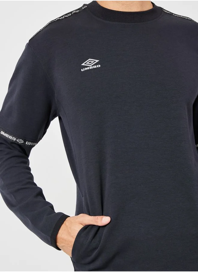 umbro Logo Taping Detail Tech Sweatshirt