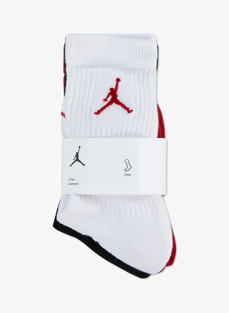 Jordan GYM RED Youth Jordan Jumpman Crew Socks  | Best Price UAE