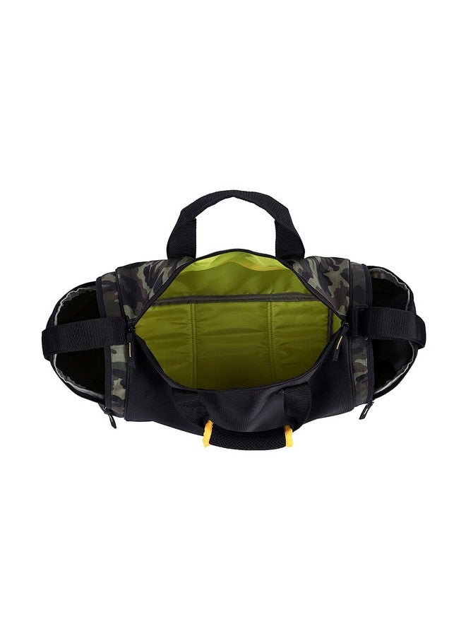 Gear Polyester Cross Training 22L Medium Water Resistant Travel Duffle Bag/Gym Bag for Men's/Women's (Khaki Camo), 23 Cm - Image 5