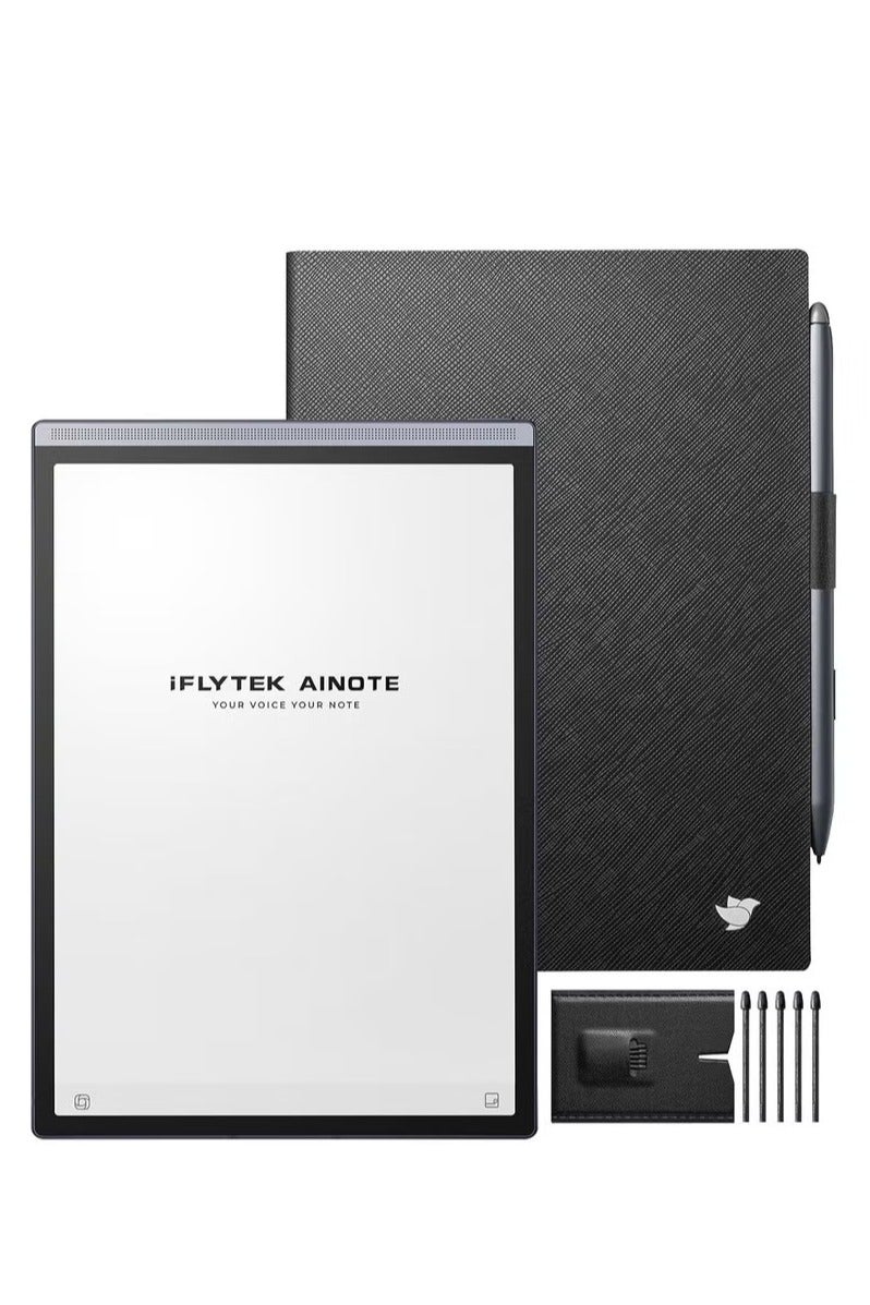 iFLYTEK AINOTE Air 2 Digital Note-Taking Tablet Bundle – 8.2" Tablet with Pen, 5 Pen Refills & Air2 Folio Case  iFLYTEK Smart Writing Paper Star Gray - Image 1