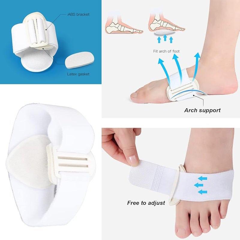 نعل داخلي لدعم القوس لتخفيف آلام التهاب اللفافة الأخمصية وآلام الكعب إدراجات جل غير قابلة للانزلاق للرجال والنساء - Image 3