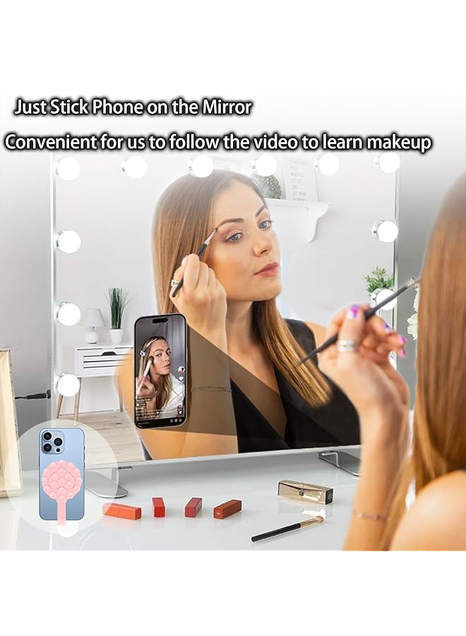 KASTWAVE Multifunctional Silicone Suction Cup Phone Mount - Double-Sided Non-Slip Grip For Iphone & Android - Self-Adhesive Cell Phone Holder With Handle - Versatile And Durable Design For Easy Use - Image 2