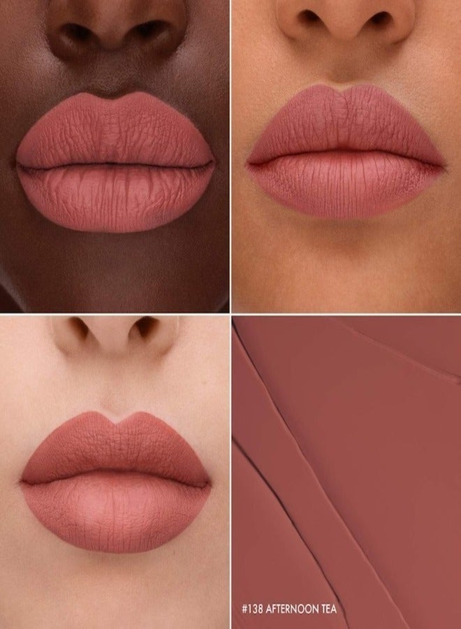 سيفورا مجموعة سيفورا أحمر شفاه سائل يدوم 10 ساعات 138 شاي بعد الظهر 5 مل - Image 2