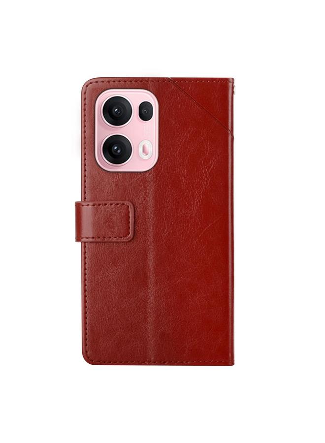 S-TOP Case For OPPO Reno13 Pro Global Y-shaped Pattern Flip Leather Phone Case - Image 3