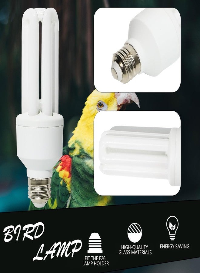LUCKY HERP UVA UVB Light Bulb for Birds 2.4 UVB 20W Compact Flourescent Lamp for All Kinds Captive Birds - Image 3