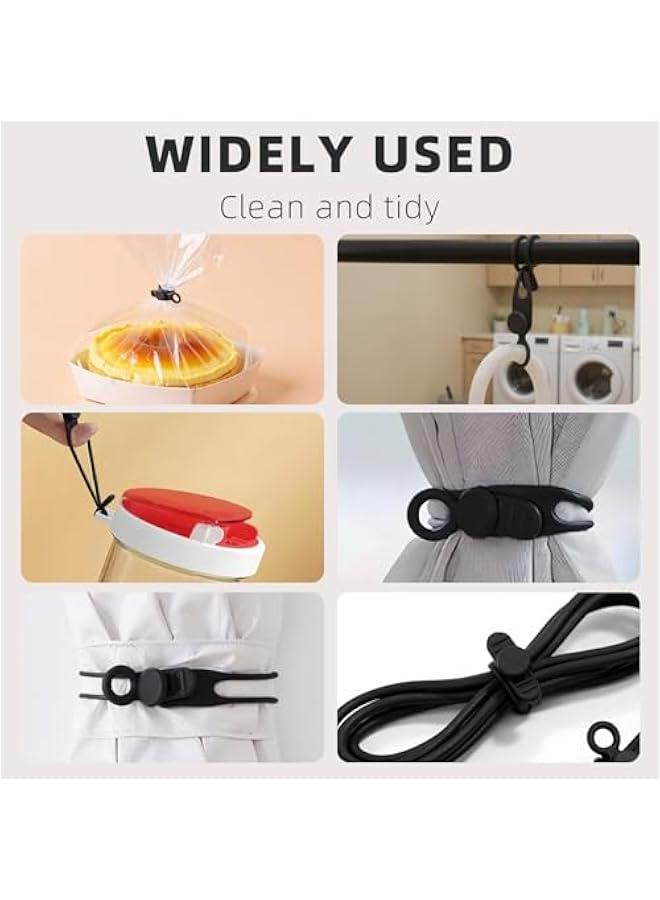 Arabest Data Cable Organizer, 2025 New Elastic Silicone Cable Straps Cord Organizer, Reusable Cable Ties Wire Organizer for Bundling and Fastening Earphone, Phone Charger (24 Pcs) - Image 5