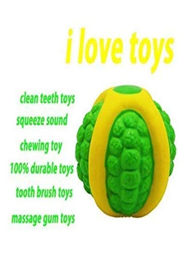 Pups&Pets Small Squeaky Green Melon Ball Dog Toy + Branch Puppy Toy for Dogs & Puppies (Combo of 2). - Image 4