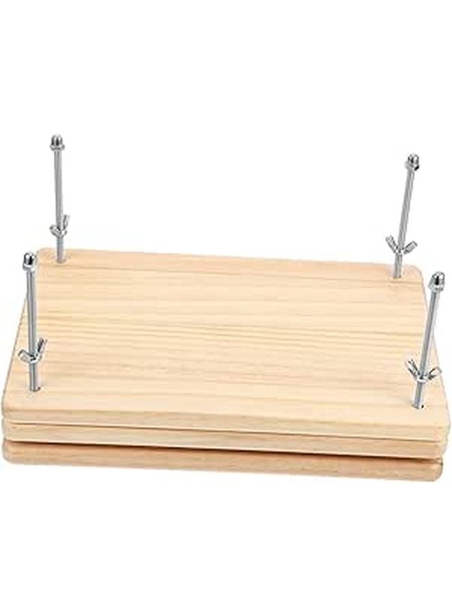 Wooden Book Press Tool For Bookbinding Paper Pressing And Office Organization - Image 1