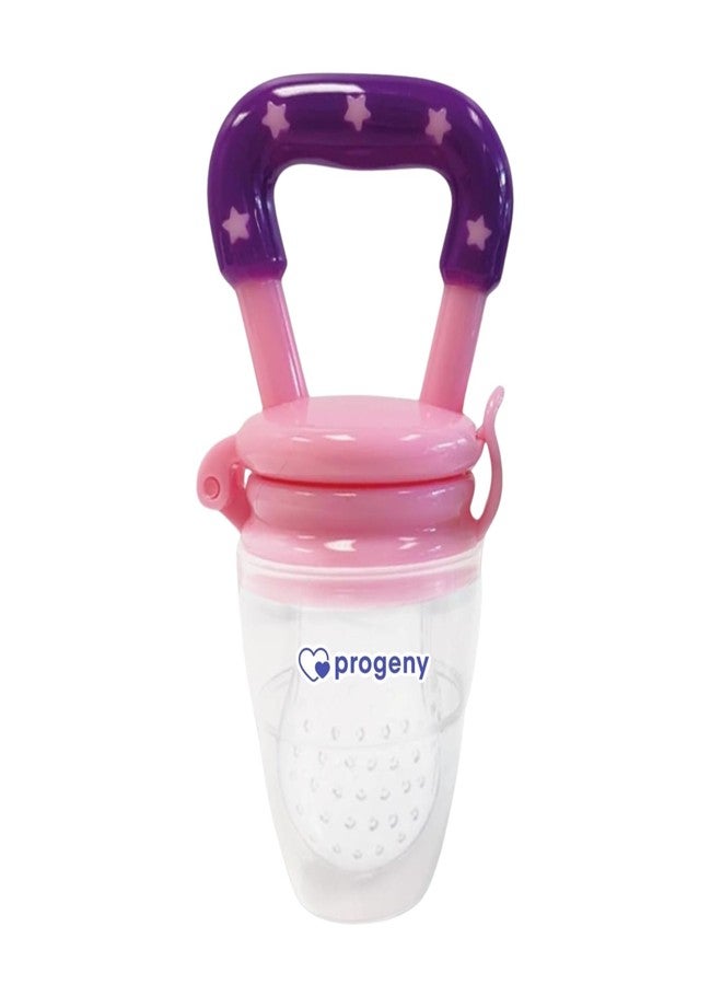 Progeny Silicone Fruit/Food Nibbler | Soft Teether for Baby with Extra Mesh | for Infants (Purple) - Image 1