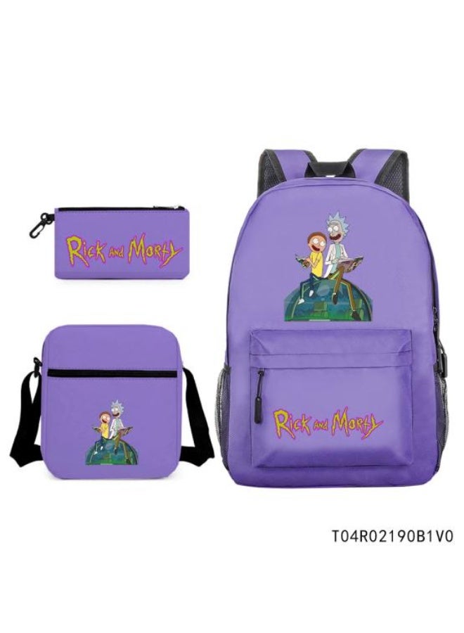 Anime-style exquisite backpack combination, full of design sense, diverse storage and super practical - 593