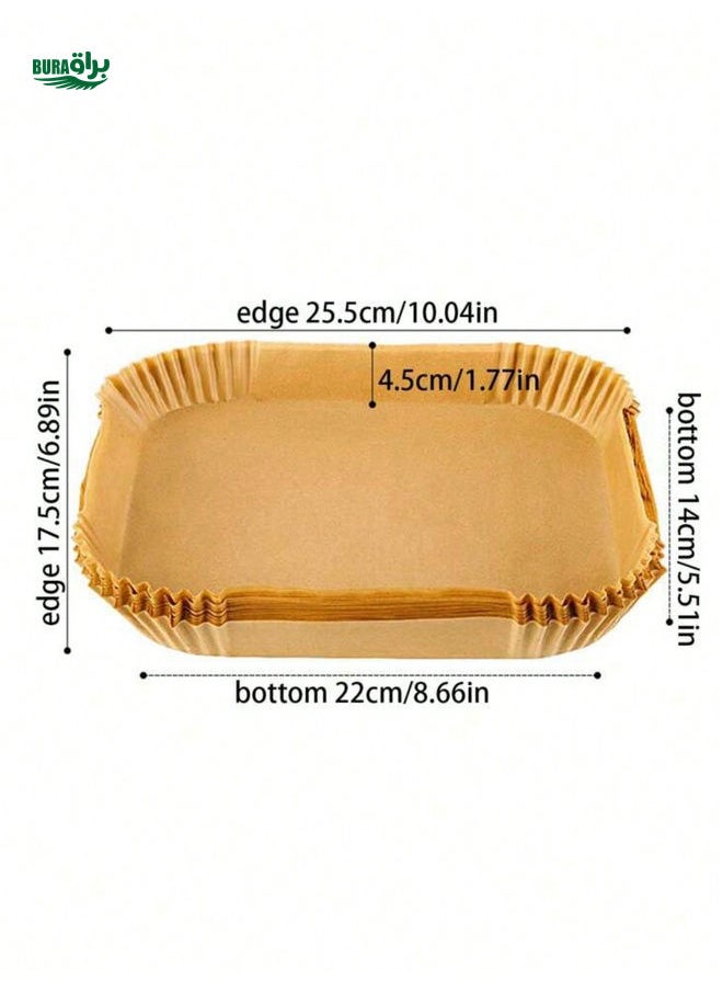 BURAQ - 20/30/50/100pcs Air Fryer Paper Oil Blotting Paper Baking Silicone Paper Oven Placemat Tray - Image 1