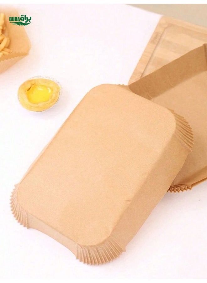 BURAQ - 20/30/50/100pcs Air Fryer Paper Oil Blotting Paper Baking Silicone Paper Oven Placemat Tray - Image 1