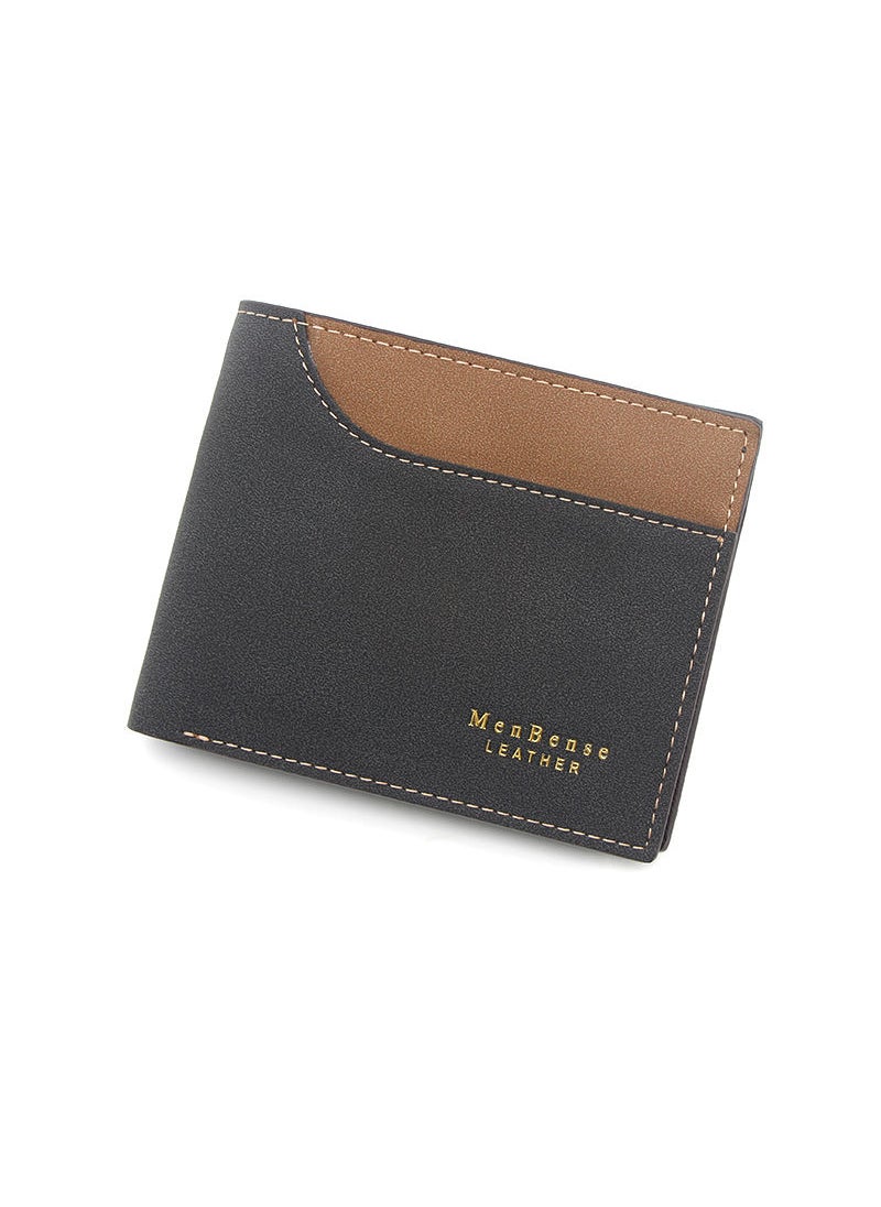 MenBense - Men's Short Wallet Stylish Card Holder & ID Bag (12 x 9.5 x 2.5 cm) - Image 1