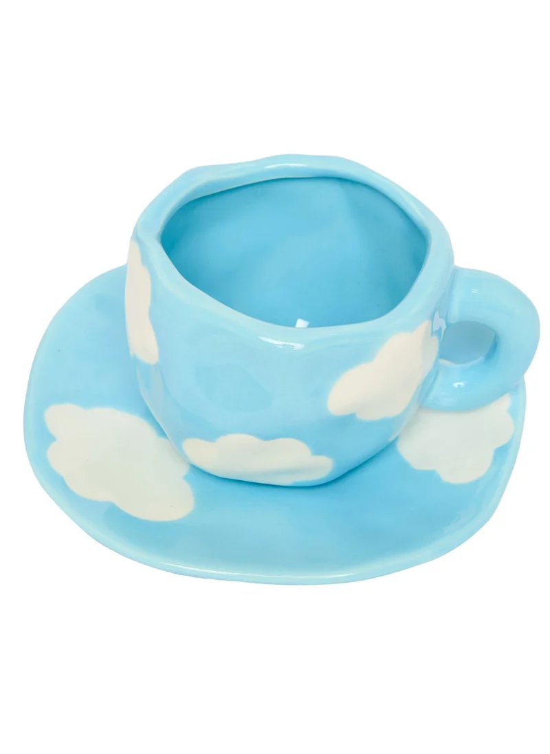 Prickly Pear Daydream Cloud Ceramic Teacup & Saucer