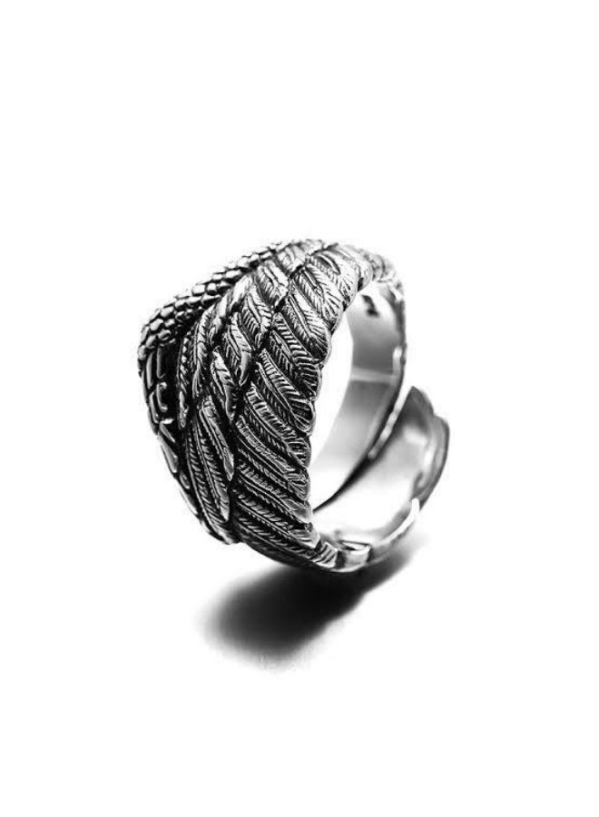The 925 sterling silver wing ring is a unique piece of jewelry designed for men who appreciate elegance and distinction2020 - Image 3