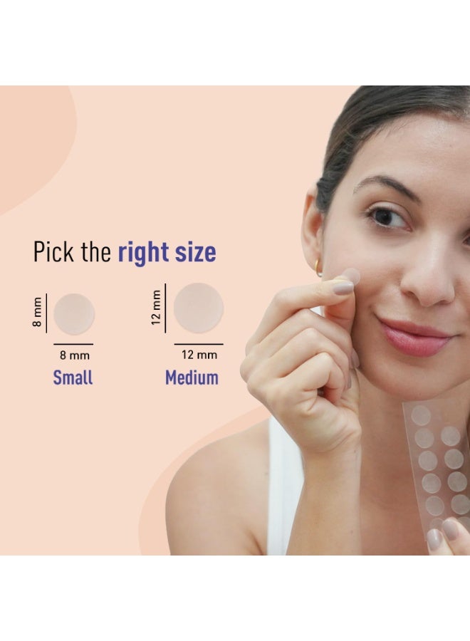 Sirona Anti Acne Pimple Patches for Face – 72 Dots with 0.5% Salicylic Acid | Invisible Facial Stickers Cover with 100% Hydrocolloid Waterproof Patches | For Active Surface Acne - Image 4