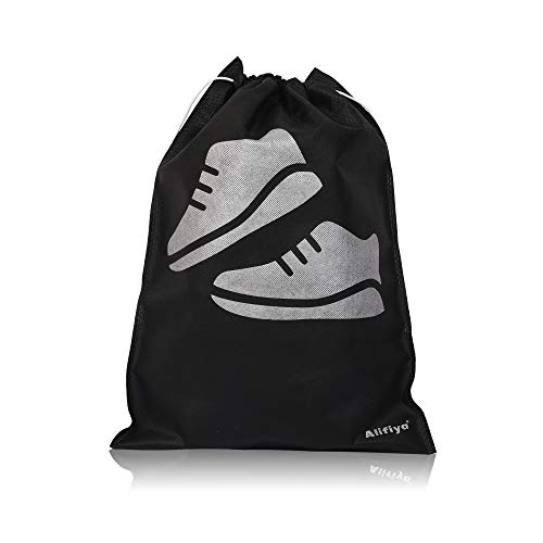 Alifiya Portable Travel Shoe Cover Shoe Bags and Shoe Pouch 16 X 12'' Inches (Pack of 24, Black) - Image 2