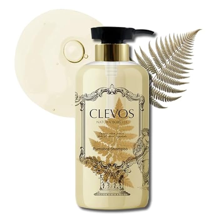 Clevos Natura Foresta Natural Organic Hair Shampoo 17.92 Fl Oz for Oily Itchy Scalp Type - Pleasant Rumohra Scent - Reduce Itchiness Dandruff Sulfate-free - Completely Natural - Vegan - Cruelty Free - Image 1
