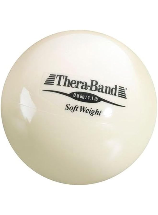 TheraBand Soft Weight Ball Ø 11 cm 0.5 kg Beige - Image 1