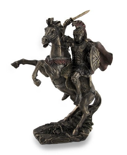 Things2Die4 Alexander The Great Riding Bucephalus Bronzed Sculptural Statue - Image 1