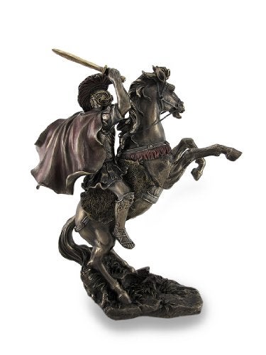 Things2Die4 Alexander The Great Riding Bucephalus Bronzed Sculptural Statue - Image 4