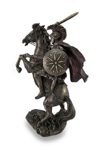 Things2Die4 Alexander The Great Riding Bucephalus Bronzed Sculptural Statue - Image 2