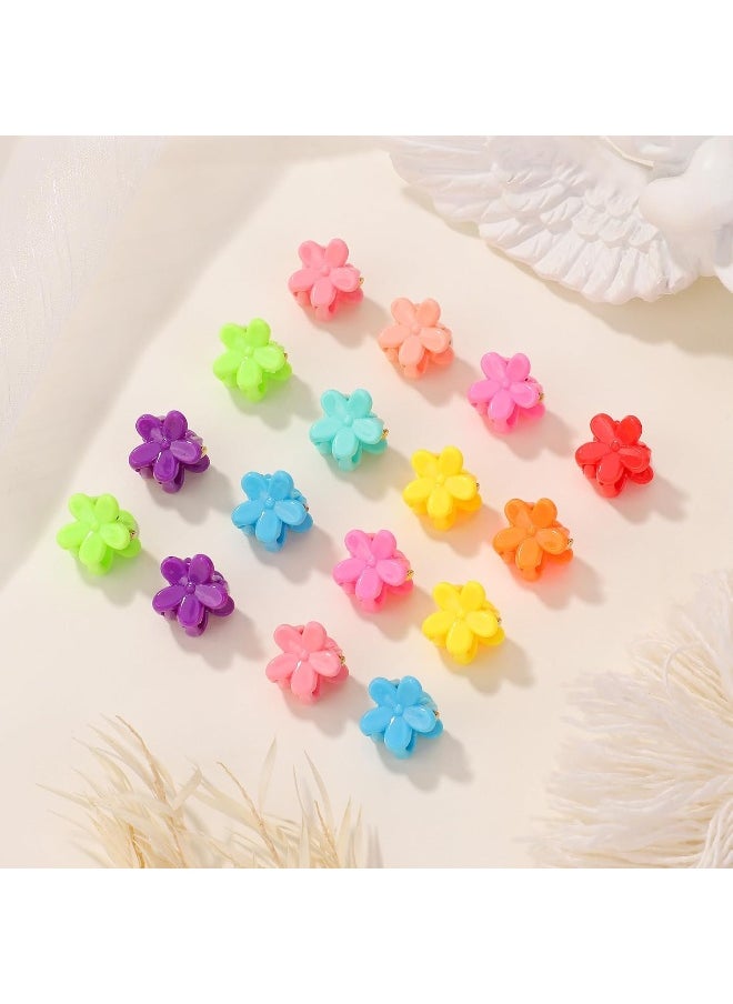 choicbaby choicbaby 50PCS Baby Hair Clips for Girls 10 Different Variety of Colors Cute Baby Hair Accessories Mini Flower Hair Clip for Infant Fine Hair  - Image 5
