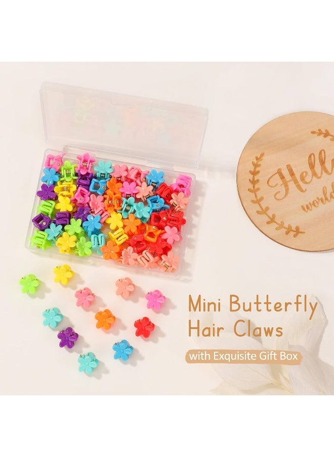 choicbaby choicbaby 50PCS Baby Hair Clips for Girls 10 Different Variety of Colors Cute Baby Hair Accessories Mini Flower Hair Clip for Infant Fine Hair  - Image 4