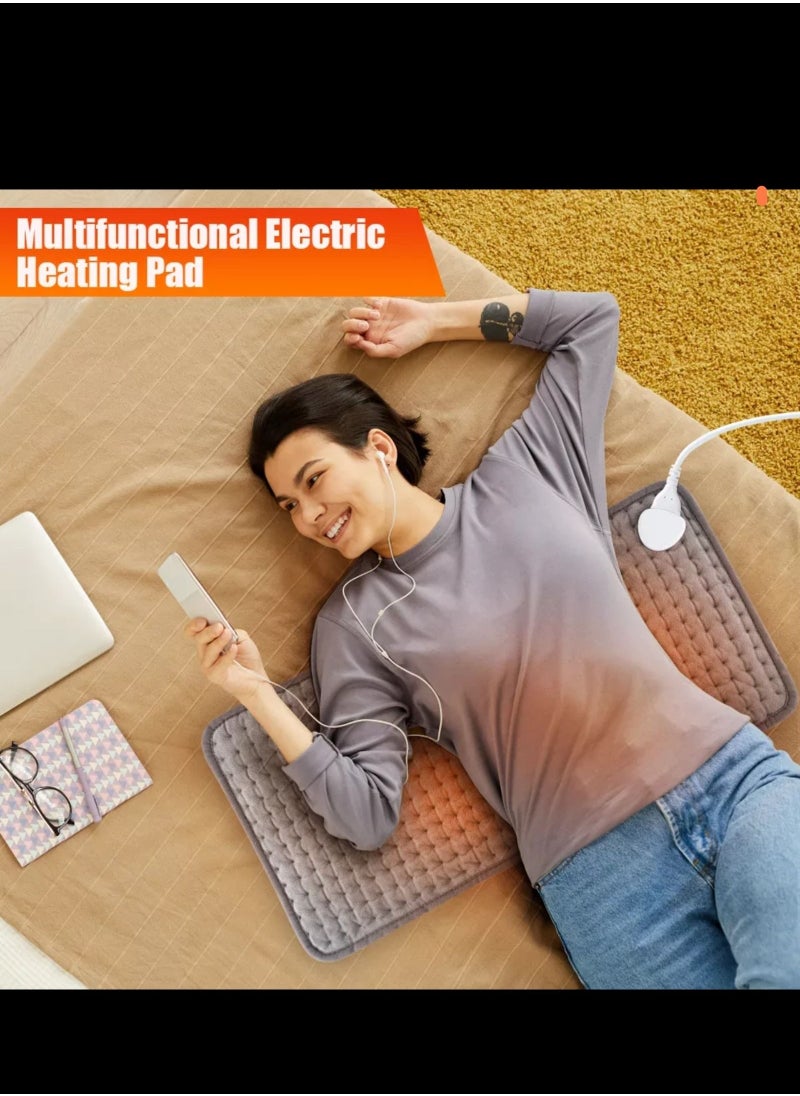 Proset - A large-sized electric heating pad for speeding back pain and cramps, fast heating, with 9 heat settings, 4 timer options, and an automatic shut-off feature. It can be washed in the washing machine - Image 1