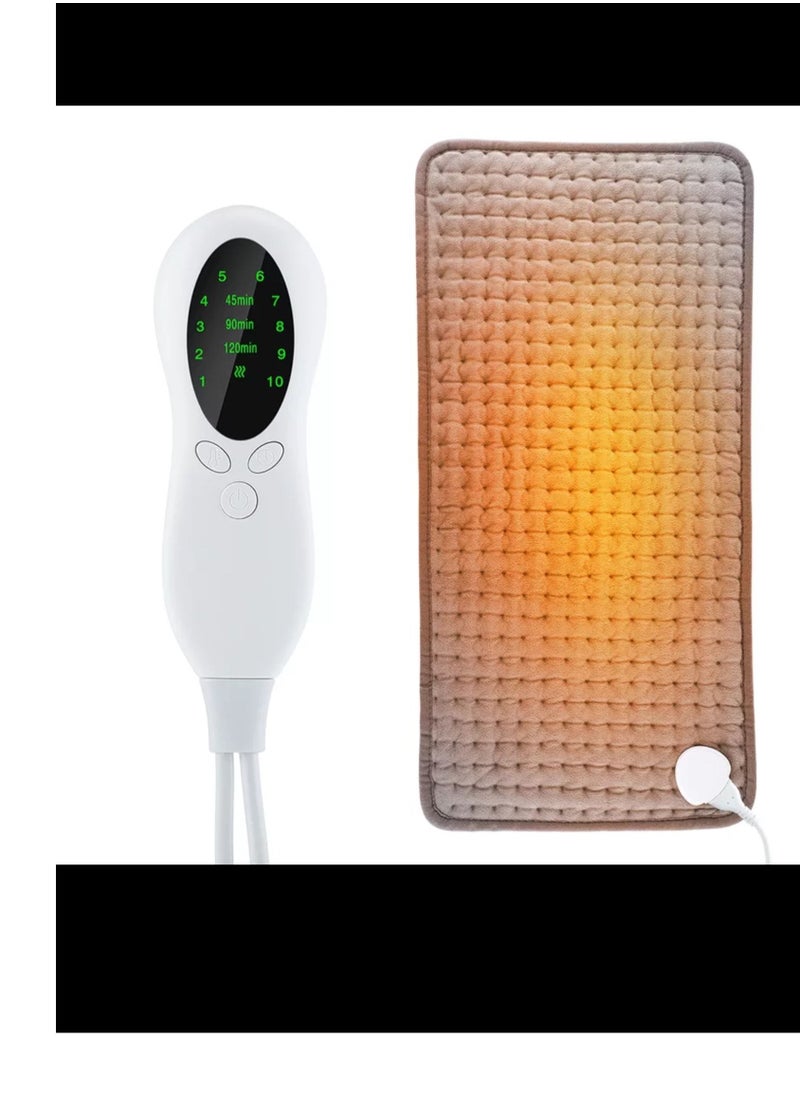 Proset - A large-sized electric heating pad for speeding back pain and cramps, fast heating, with 9 heat settings, 4 timer options, and an automatic shut-off feature. It can be washed in the washing machine - Image 1