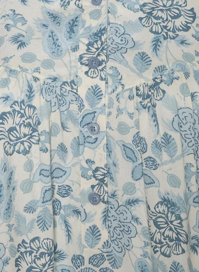 سبلاش فيڤ Night Gown Short Sleeve Floral Print Viscose