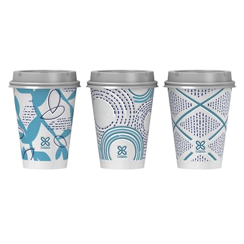Dixie To Go Paper Coffee Cups With Lids, 12 oz, 26 ct, Disposable Insulated Paper Cups for On-The-Go Hot or Cold Beverages - Image 2