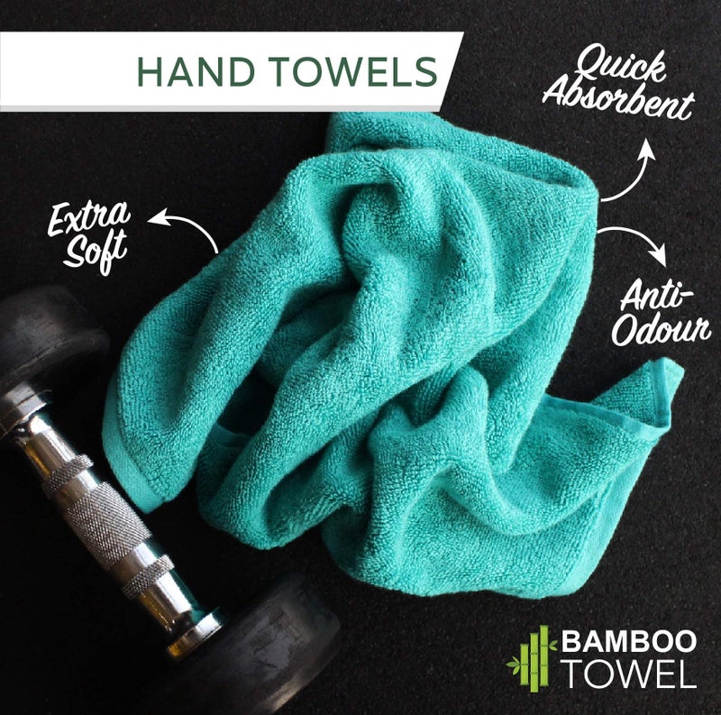 AUXIMPRO Bamboo Hand Towel, 65 x 40 cm, Super Soft & Quick Absorbent & 600 GSM - Image 2