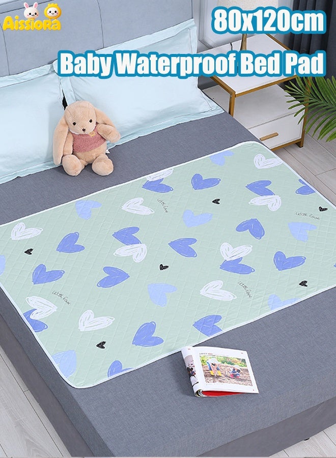 آيسيورا 80x120 سم وسادة سرير للماء للطفل مرتبة بول للأطفال وسادة بول قابلة للغسل مرتبة الدورة الشهرية للإناث مرتبة الدورة الشهرية المضادة للتسرب الجانبي وسادة سلس البول قابلة لإعادة الاستخدام للأطفال / البالغين / الحيوانات الأليفة - Image 1
