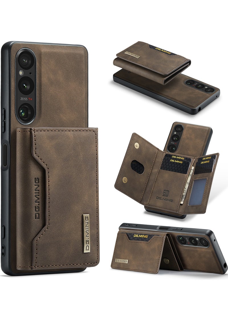 Dg Ming 2-in-1 Detachable Wallet Case Compatible with Sony Xperia 1 V with Pocket Card Holder Slim Filt Magnetic Protective Back Cover 6.5-inch  - Image 1