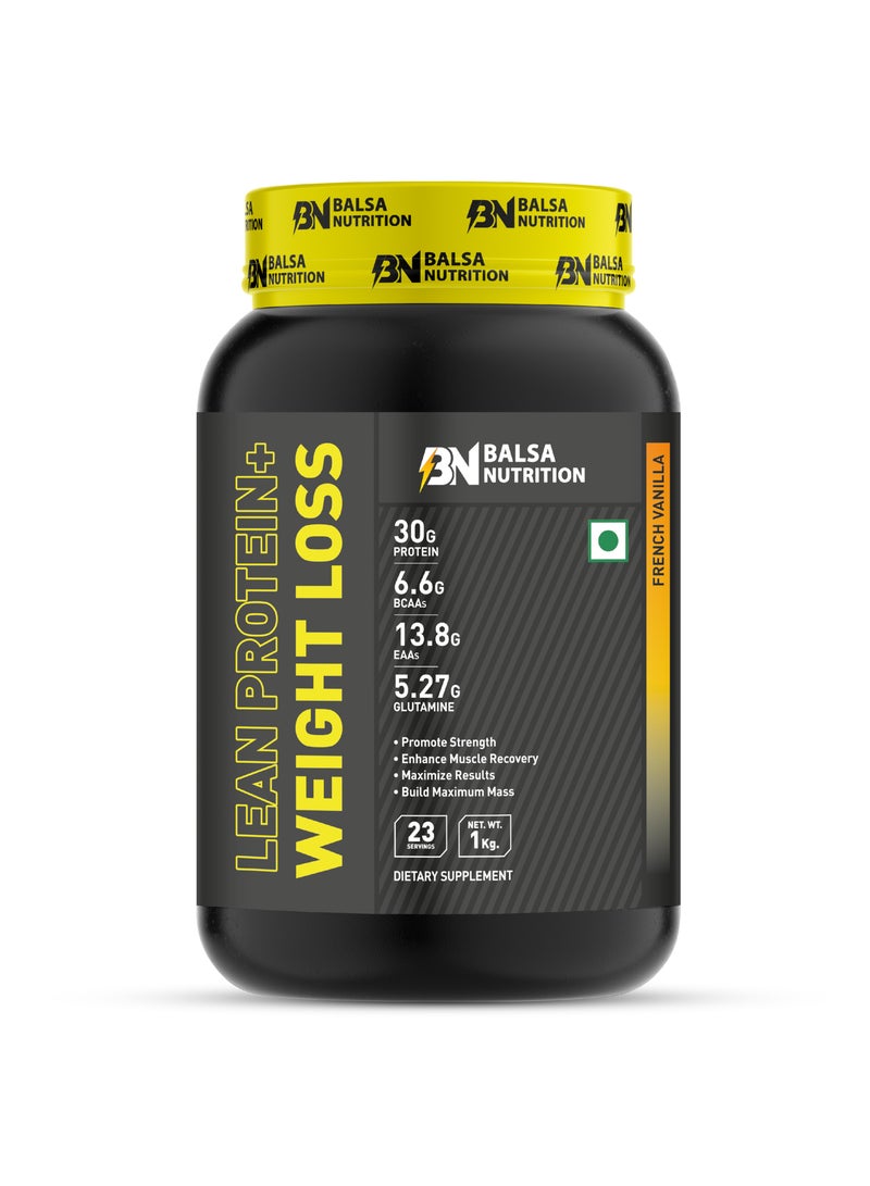 Balsa Nutrition Lean Protein + Weight Loss Powder, French Vanilla - 1kg (23 Serving)  - Image 1