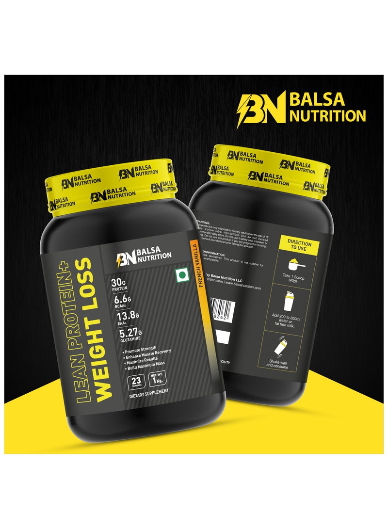 Balsa Nutrition Lean Protein + Weight Loss Powder, French Vanilla - 1kg (23 Serving)  - Image 3