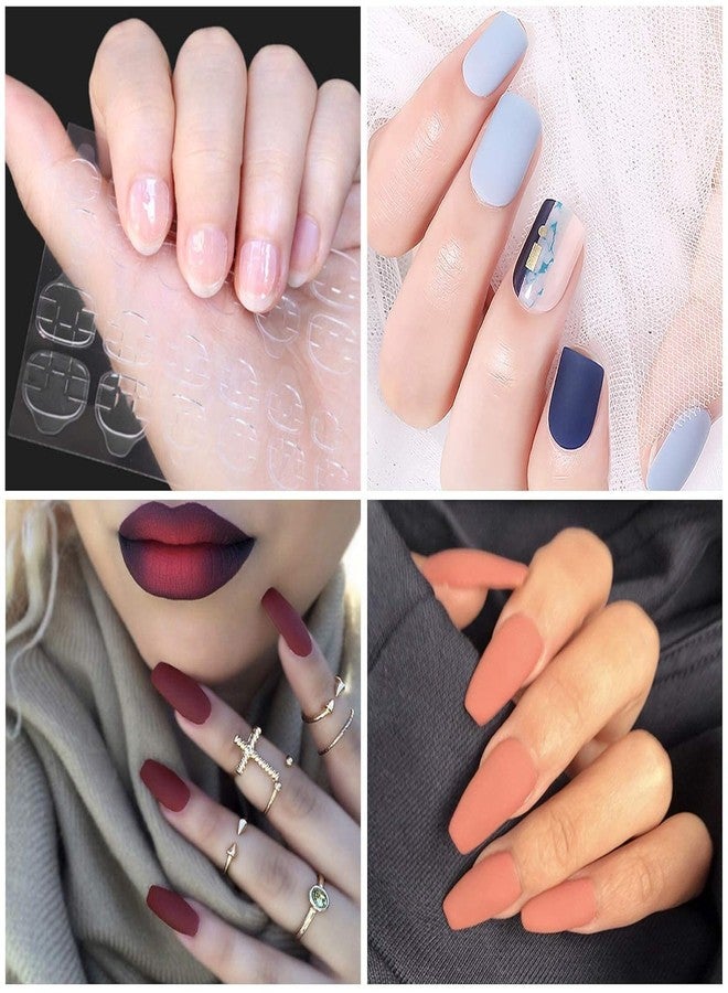 Dkriva لاصقات أظافر مزدوجة الجوانب من Dkriva®، ملصقات أظافر لاصقة مقاومة للماء، أوراق لاصقة للأظافر الصناعية تسمح بمرور الهواء، ملصقات فنية للأظافر ذاتية اللصق للمانيكير، لاصقات أظافر قابلة لإعادة الاستخدام - 8 أوراق - Image 5