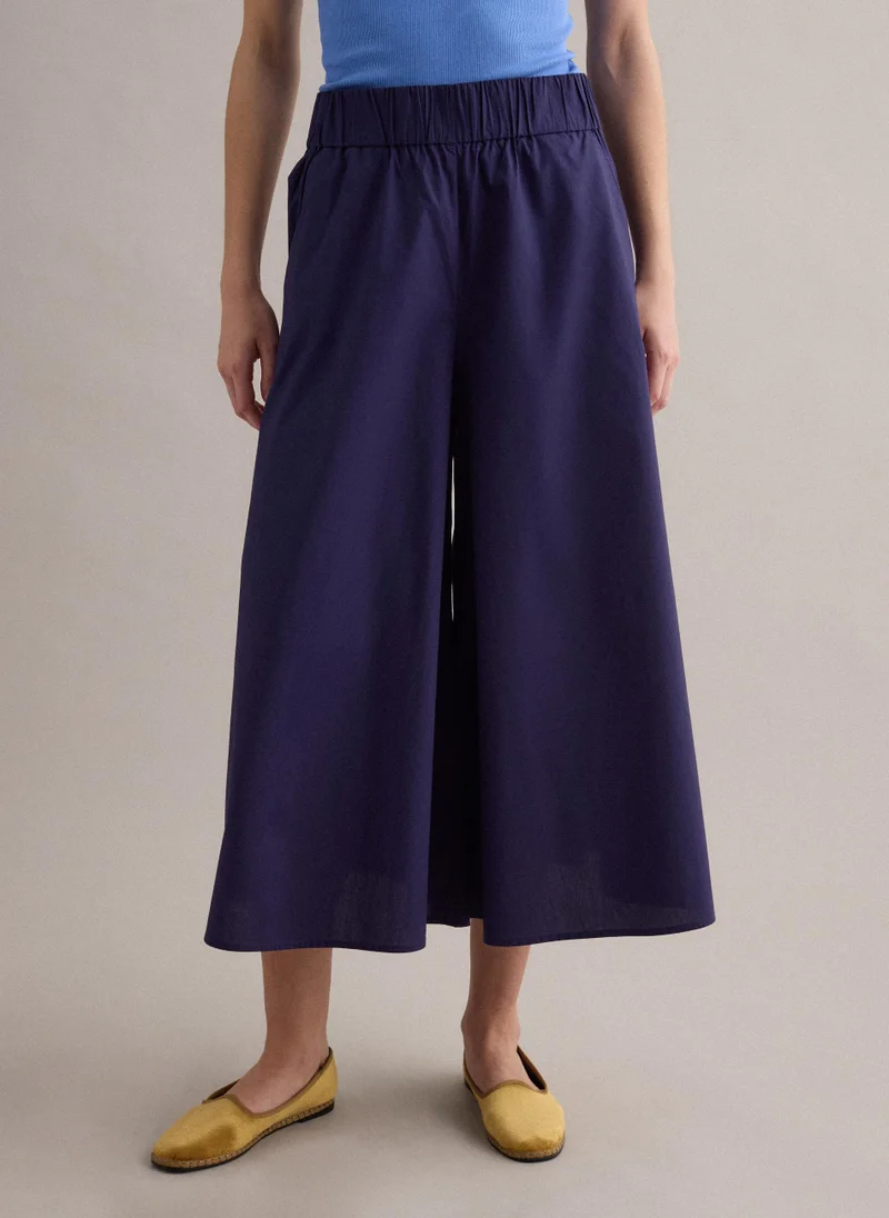 Ovs OVS Blue Maxi Skirt In Pure Cotton