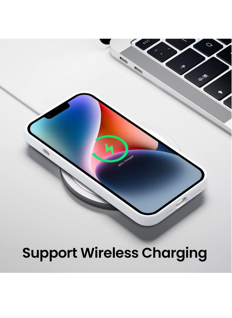 BORTONY - iPhone 14 Plus Silicone Case Military Grade Drop Protection Anti-Scratch Microfiber Lining Ultra Slim Thin Shockproof Protective Cover for iPhone 14 Plus 6.7 inch - Image 1