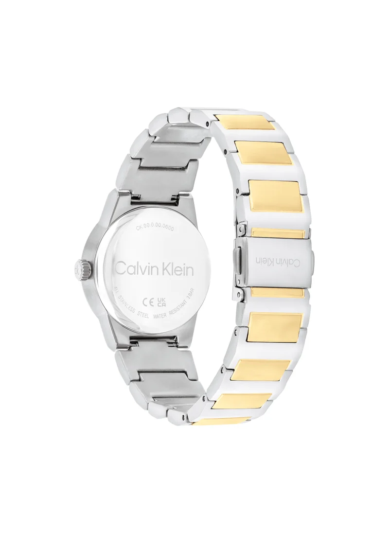 CALVIN KLEIN Linear Elegance Steel Strap Analog Watch
