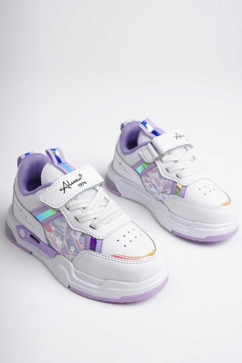 muggo Dory Guaranteed Luminous Laced and Velcro Children's Sneaker Sports Shoes  - Image 3