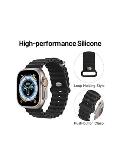 FARROBIZZ Ocean Band Compatiable with Apple Watch Ultra 2 Band 49mm,Women Men Sport Outdoor Silicone Strap for iWatch Series Ultra 2/1  - Image 5
