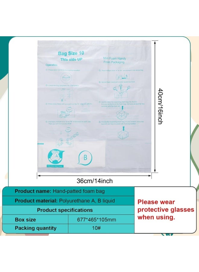 Expanding Foam Packaging, 14x16 Inch, 8-Pack, Self-Forming Cushioning for Electronics and PC Components, Shape-Conforming Shipping Protection, Instant Pack Quick Expanding Packaging Filler - Image 2