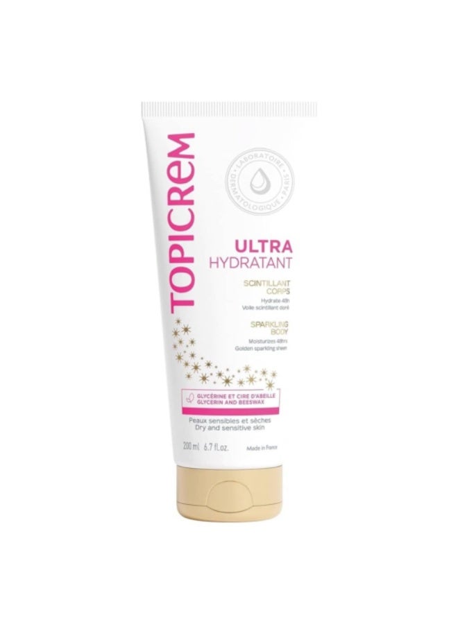 Topicrem Ultra-Hydratant Sparkling Body Cream 200ml - Image 1