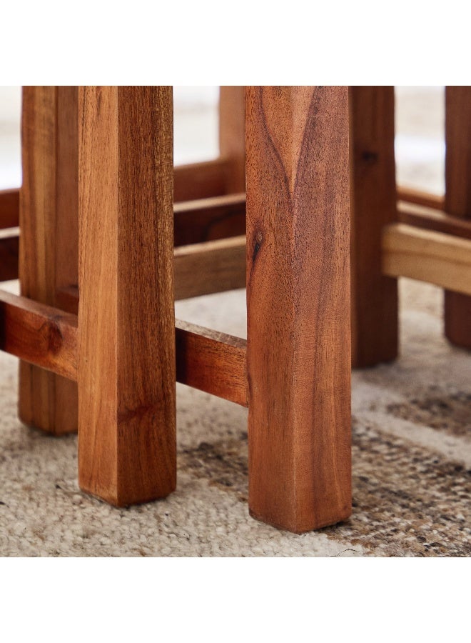 Home Box طاولة هالو من الخشب الصلب - مجموعة من 3 طاولات - Image 5