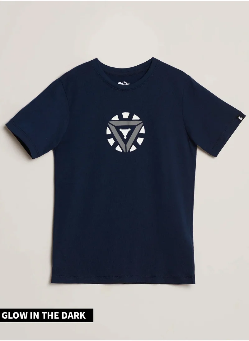 The Souled Store The Souled Store Official Iron Man Arc Reactor Printed Glow in the Dark T-Shirts