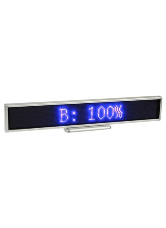 BURAQ - Programmable LED Moving Scrolling Message Display Sign Indoor Board, Display Resolution: 128 x 16 Pixels, Length: 41cm - Image 1