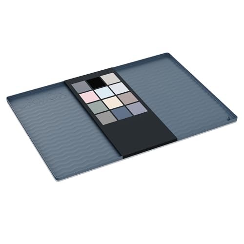URMONA Waterproof Silicone Under Sink Mat 31'' x 22'' Shelf Liner for Kitchen and Bathroom, Cabinet and Counter Protector, Storage and Organizers, Litter Mat, Pet Cat Puppy Essentials(Dark Grey) - Image 1